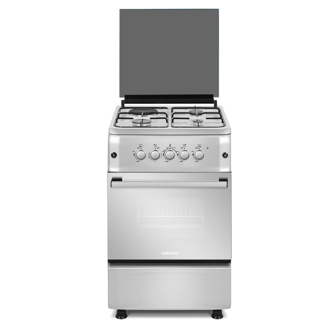 Fab Ramo Fabriano F5S31G2-SS 50cm, 3 Gas Burners + 1 Electric Plate + Gas Oven ...