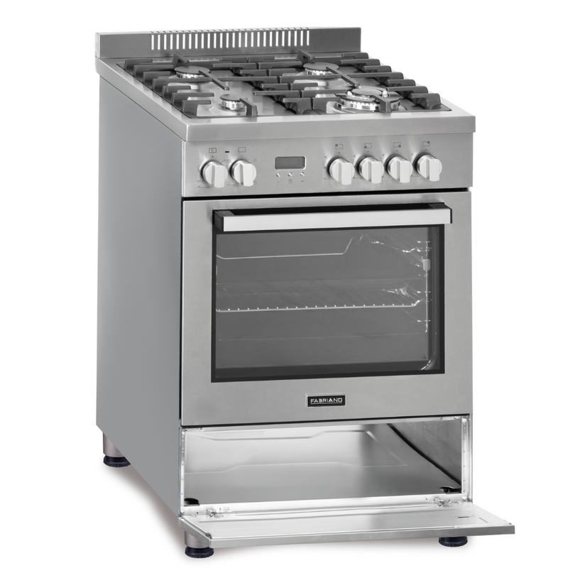 Fabriano F6P40E7-SSS 60cm, 4 Gas Burners + Electric Oven